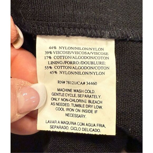 Eileen Fisher Full Zip Jacket Black Stand Up Collar Sz. M Packable Lightweight - Picture 9 of 10